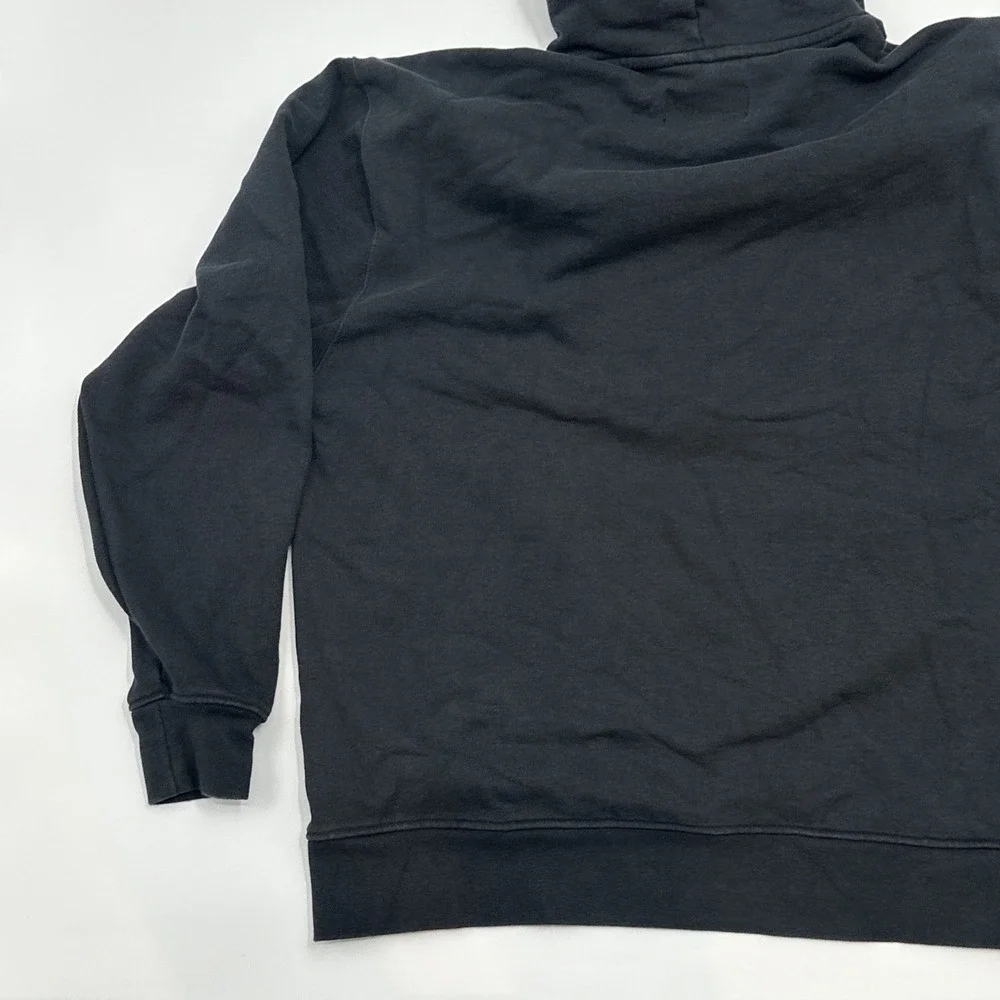 VTG Jordan Flight Hoodie Mens L Pullover Fleece Black EUC Center Chest Logo Fade